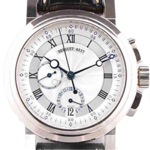 Fondée en 1775, Breguet est une des plus anciennes manufactures horlogères au monde et aussi l’inventeur de la montre-bracelet. Sa collections la plus remarquables est la Marine.